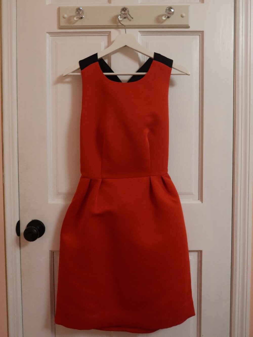 Kate Spade New York size 6 red dress with black back bow NWT